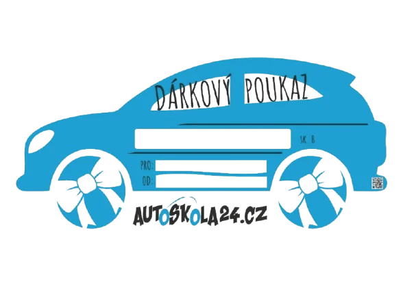 Dárkový poukaz Autoškola24 na řidičské oprávnění sk. B